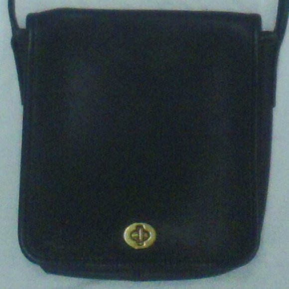 Vtg Coach Pocket Compact Bag #9620 Black